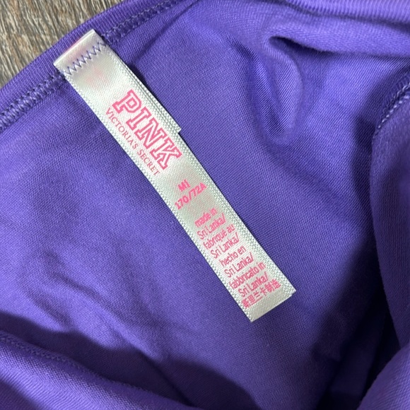 Victoria's Secret PINK Bikini Panty Size M ‘Love Pink’ purple NWOT - Picture 4 of 5